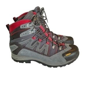 ASOLO Neutron STP GV Gore-Tex Waterproof Hiking Boots (Gray/Red) Men's US 12
